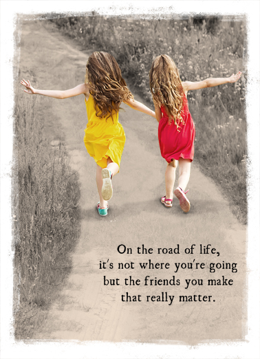 Girls Running  Ecard Cover