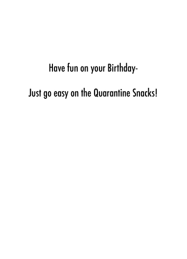 Go Easy Cake Birthday Card Inside