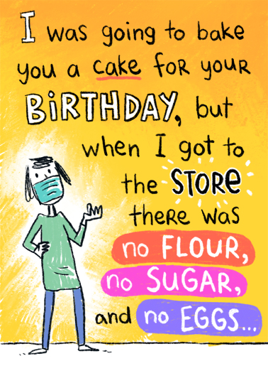 Going to Bake Birthday Card Cover