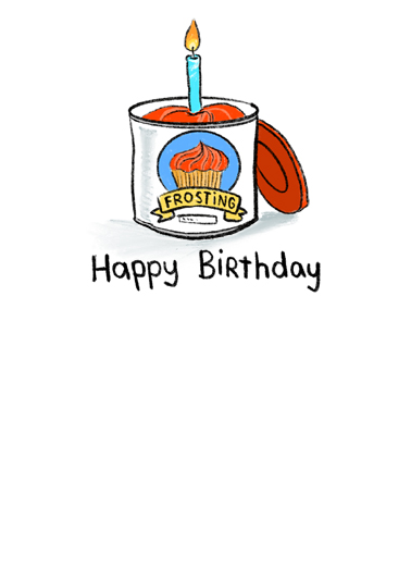 Going to Bake Birthday Card Inside