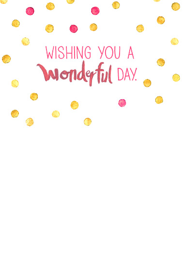 Golden Heart  Card Inside