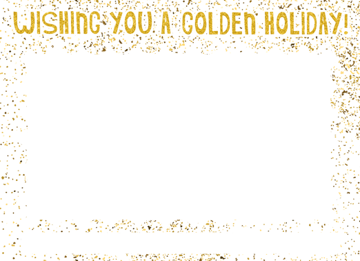 Golden Holiday 5x7 horizontal flats Card Cover