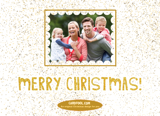 Golden Holiday 5x7 horizontal flats Card Inside