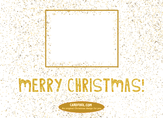Golden Holiday 5x7 horizontal flats Card Inside