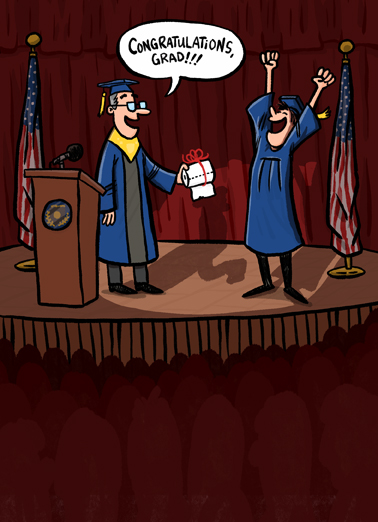 Grad Gets TP  Ecard Cover