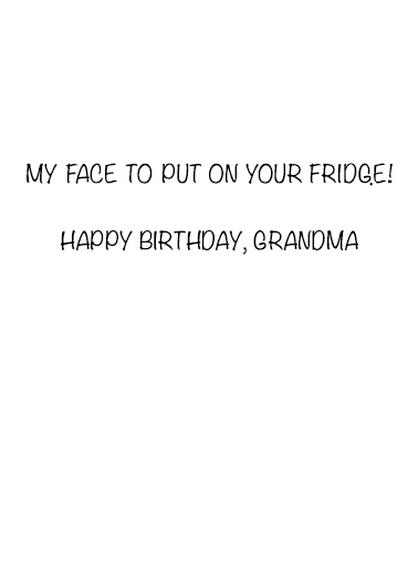 Grandma Birthday  Card Inside