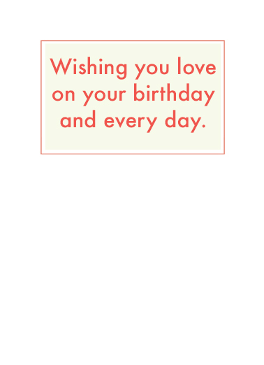 Greatest is Love  Card Inside