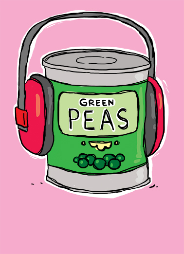 Green Peas  Ecard Cover