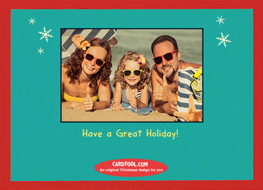 Greetings From 5x7 horizontal flats Card Inside