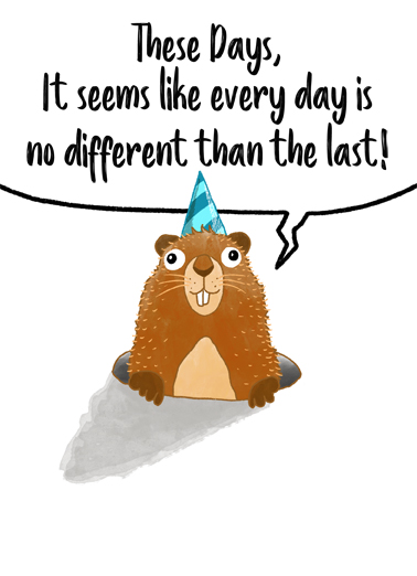 Groundhog Bday  Ecard Cover