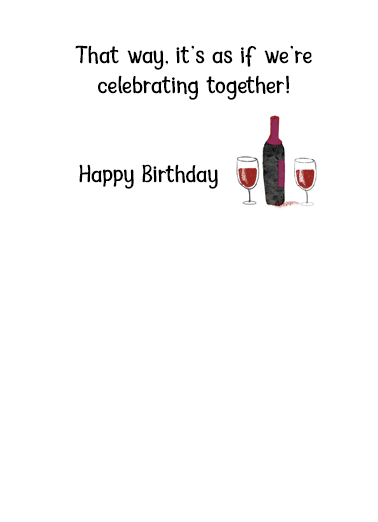 Half a Bottle  Ecard Inside