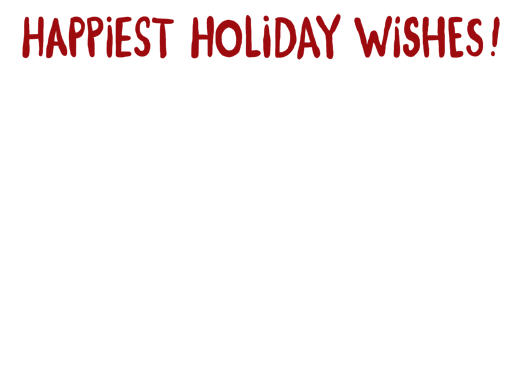 Happiest Holiday Wishes-horiz 5x7 horizontal flats Card Cover