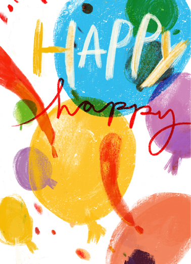 Happy Bursts  Ecard Cover