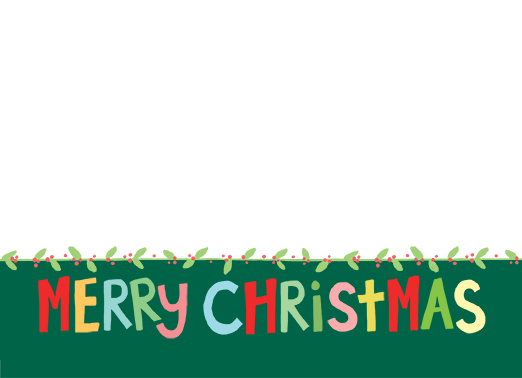 Happy Holidays Upload 5x7 horizontal flats Card Cover