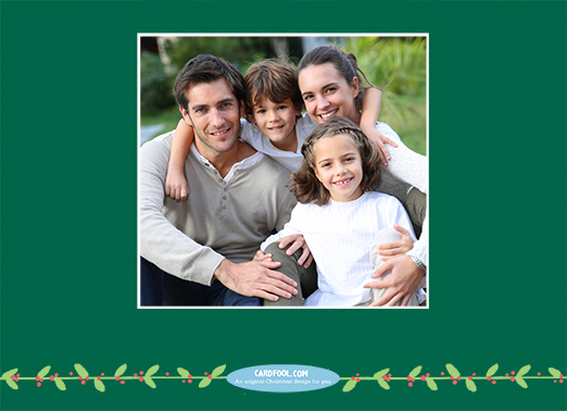 Happy Holidays Upload 5x7 horizontal flats Card Inside