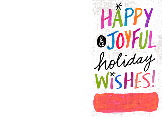 Happy and Joyful 5x7 horizontal flats Card Cover