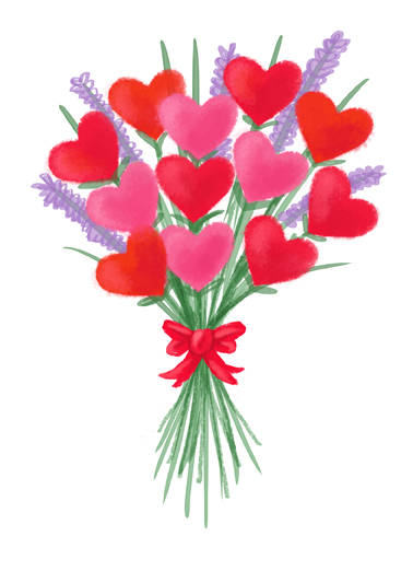 Heart Roses  Ecard Cover