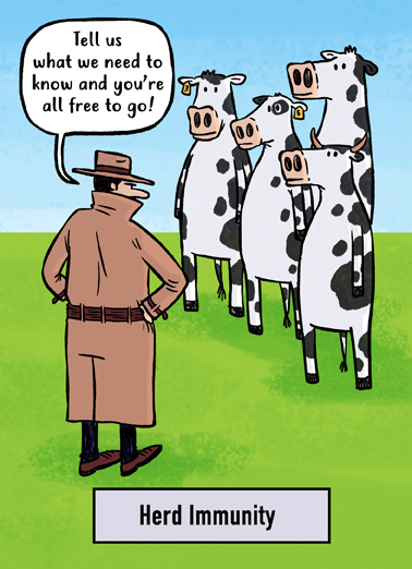 Herd Immunity Birthday Card Cover