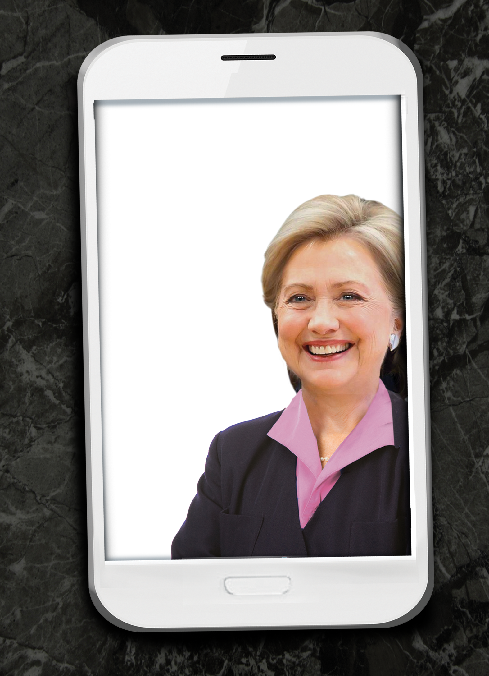 Hillary Selfie Birthday Card Cover
