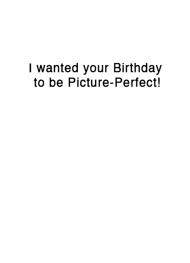 Hillary Selfie Birthday Card Inside