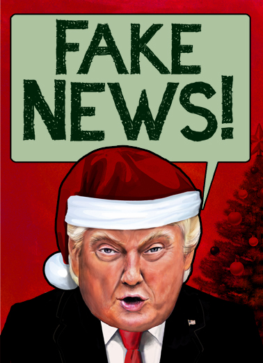 Holiday Fake News - Funny Christmas Card to personalize and send.