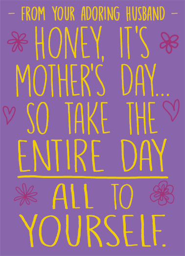 Honey Mother's Day  Card Cover