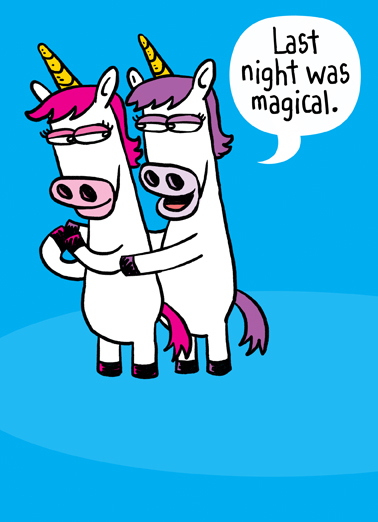 Horny Unicorn  Ecard Cover