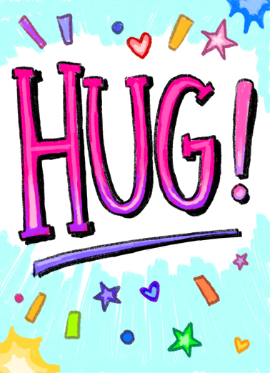 Hug From Me  Ecard Cover