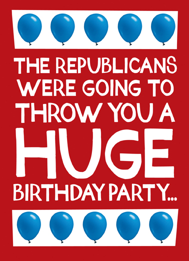 Huge Birthday Party  Ecard Cover