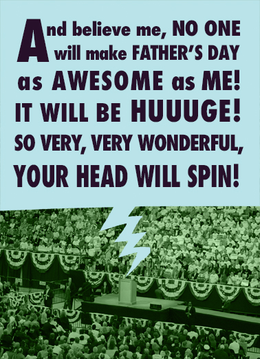 Huge Father's Day  Ecard Cover