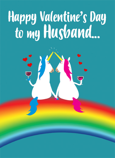 Husband Unicorn  Ecard Cover
