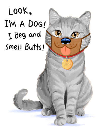 I'm A Dog Birthday Card Cover