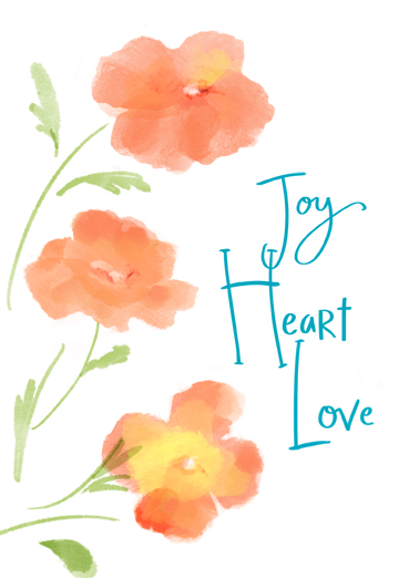 Joy Heart  Ecard Cover