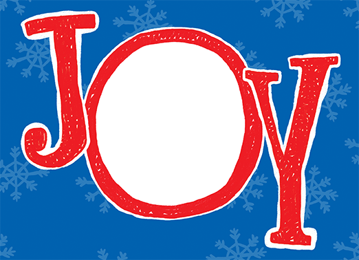 Joy-horiz 5x7 horizontal flats Card Cover
