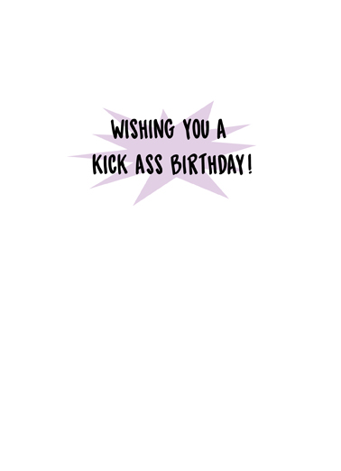 Kick Ass Woman  Ecard Inside