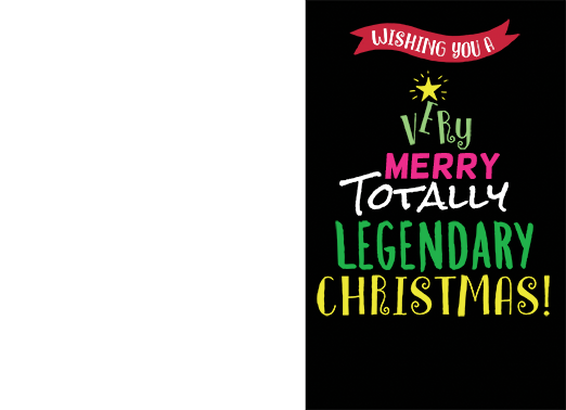 Legendary Christmas Upload 5x7 horizontal flats Card Cover