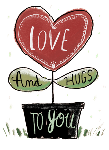 Love and Hugs  Ecard Cover