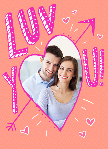 Luv You Anniversary  Card Cover