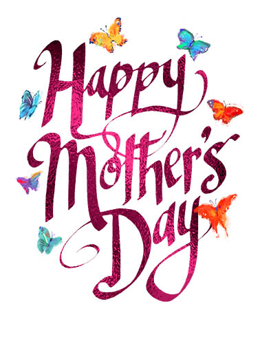 MD Butterfly Lettering  Card Cover