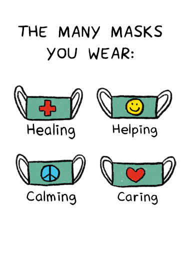 Many Masks  Card Cover