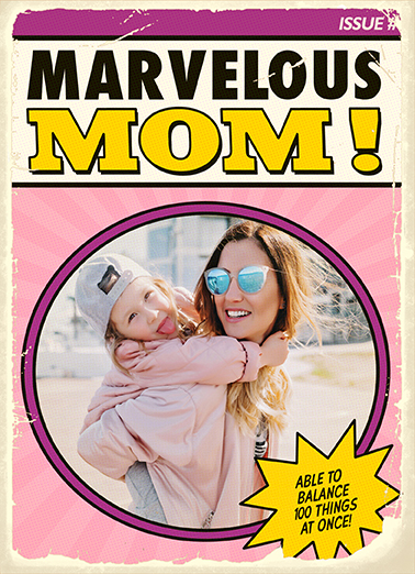 Marvelous Mom  Ecard Inside
