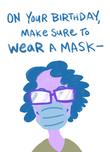 Mask Getting Older  Ecard Cover