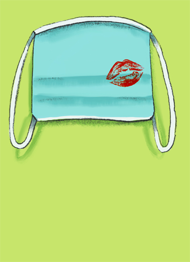 Mask Kiss  Ecard Cover