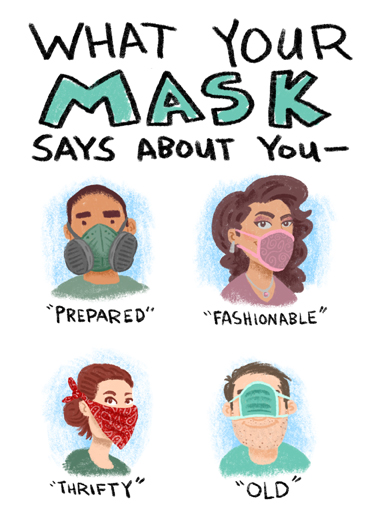 Mask Says About You  Ecard Cover