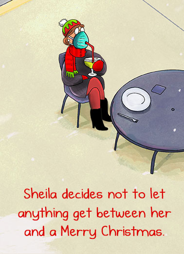 Masked Christmas - Funny Christmas Card to personalize and send.