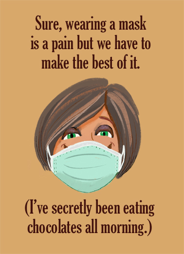 Masking Chocolates  Ecard Cover