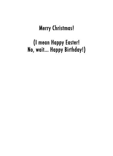 Merry Christmas Biden Birthday Card Inside