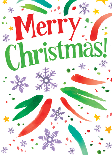 Merry Christmas Burst - Funny Christmas Card to personalize and send.