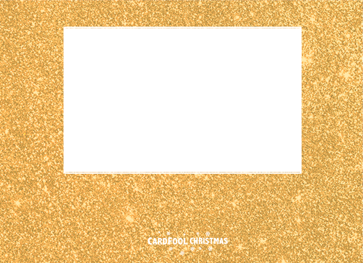 Merry Christmas Glitter 5x7 horizontal flats Card Inside