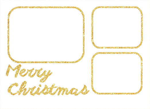 Merry Christmas and Happy New Year 5x7 horizontal flats Card Cover